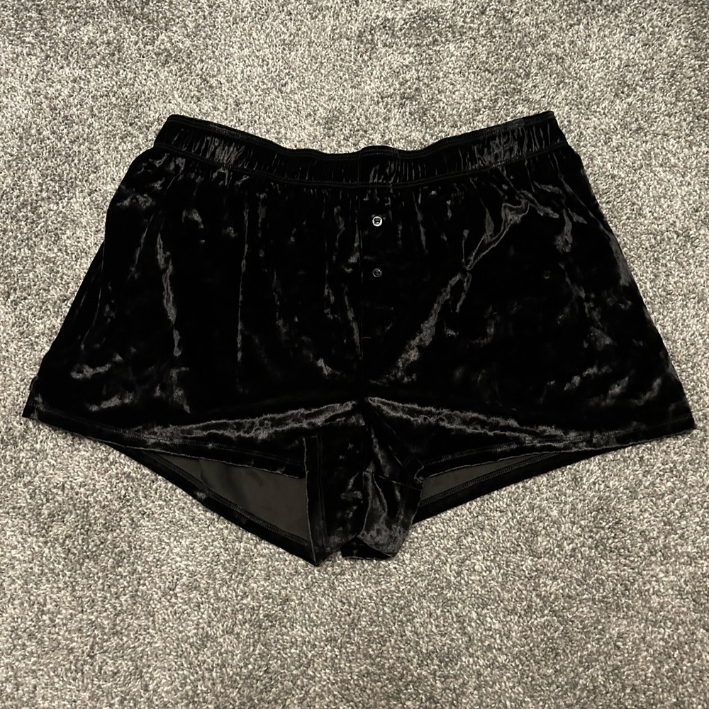 Black Velvet Women's Sleep Shorts